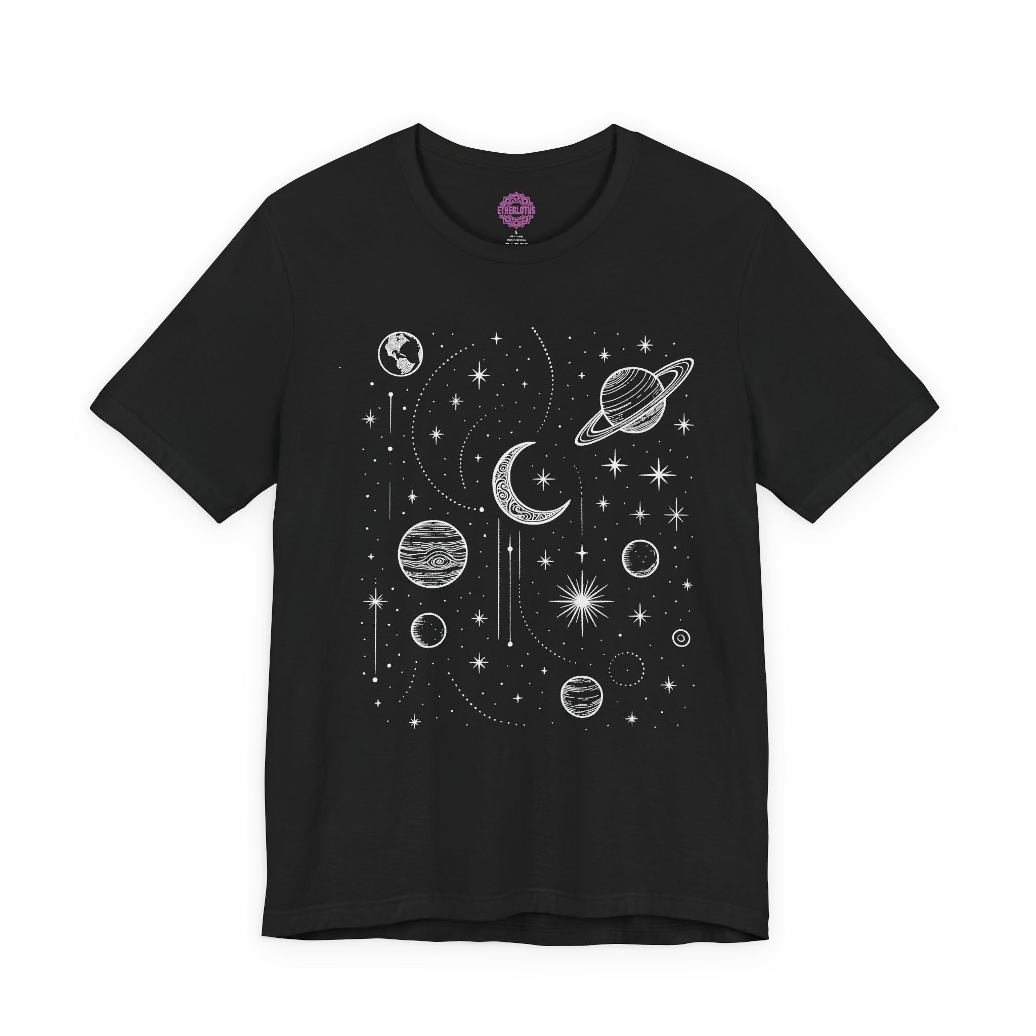 Cosmic Alignment Celestial Pattern Premium Unisex T-Shirt