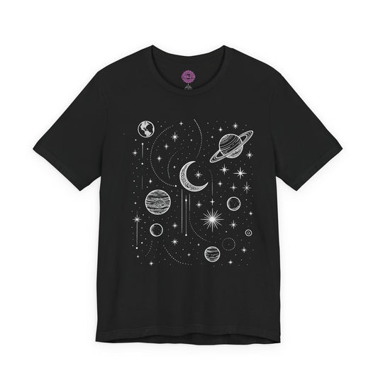 Cosmic Alignment Celestial Pattern Premium Unisex T-Shirt