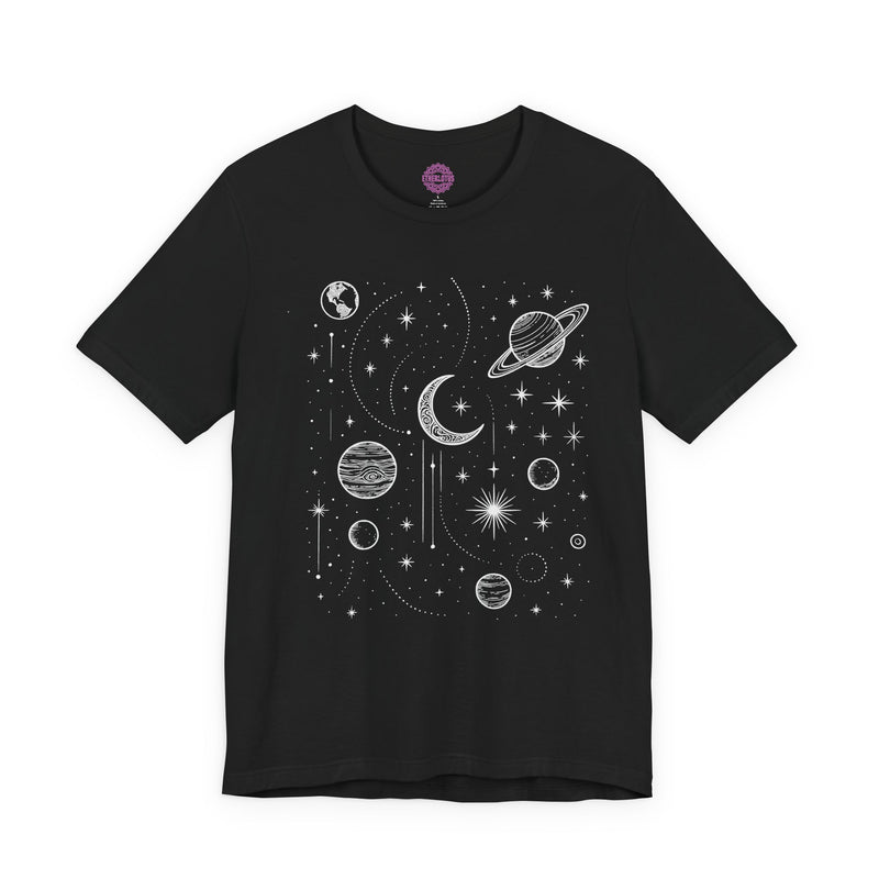 Cosmic Alignment Celestial Pattern Premium Unisex T-Shirt