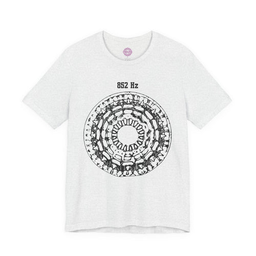 852 Hz Solfeggio Frequency Cymatics Third Eye Sound Premium Unisex T-Shirt