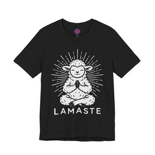 Lamaste Lamb Yoga Meditation Spiritual Humor Premium Unisex T-Shirt