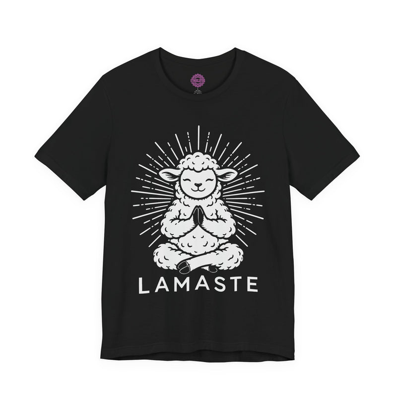Lamaste Lamb Yoga Meditation Spiritual Humor Premium Unisex T-Shirt