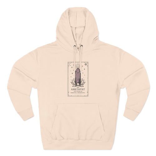 Amethyst Stone of Spiritual Awakening Premium Unisex Hoodie