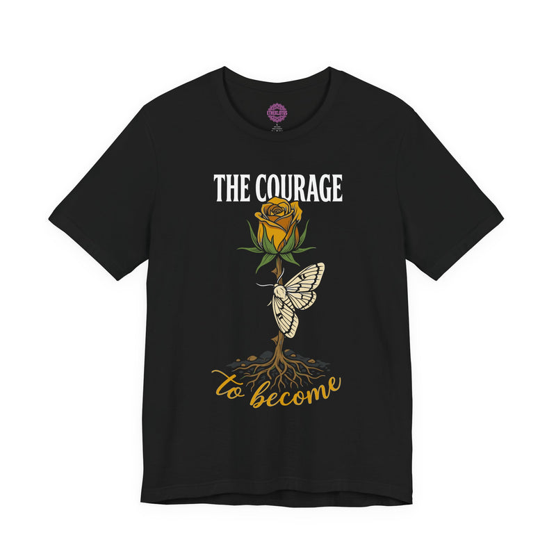 The Courage to Become Rose Moth Premium Unisex T-Shirt