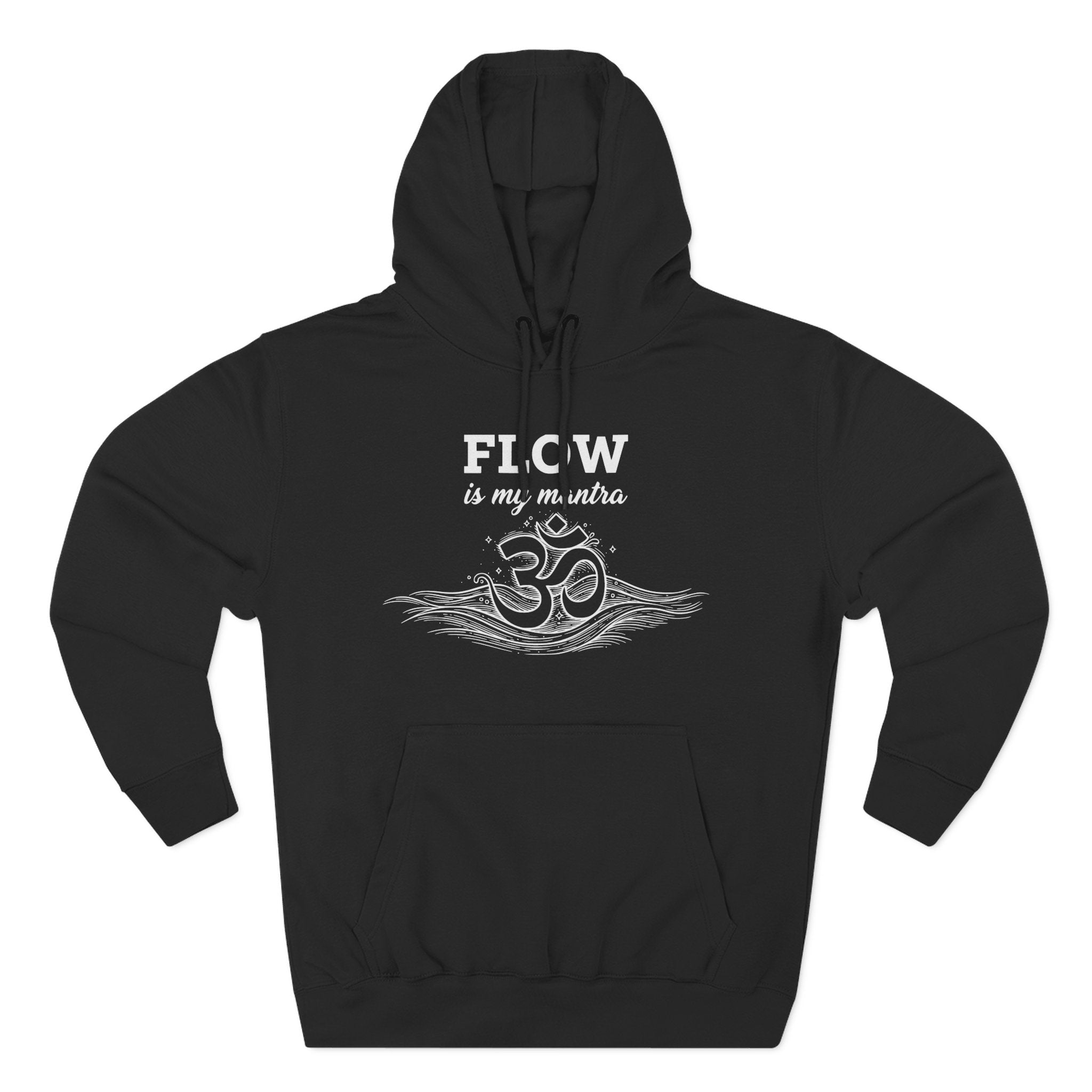 Flow Is My Mantra Om & Waves Premium Unisex Hoodie