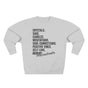 Crystals Sage Candles Procrastinate Spiritual Humor Premium Unisex Sweatshirt