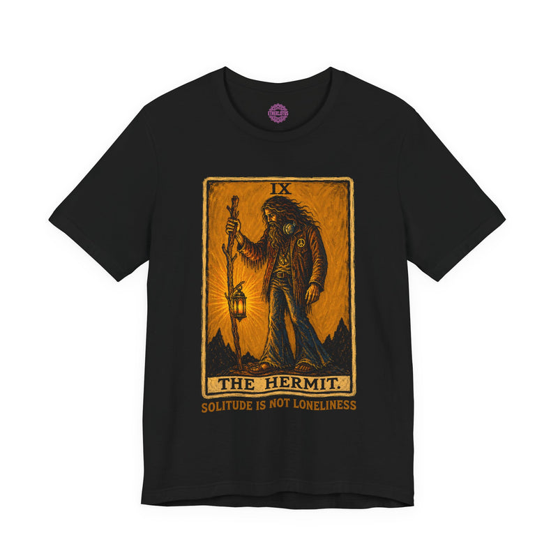 The Hermit Solitude Is Not Loneliness Tarot Premium Unisex T-Shirt