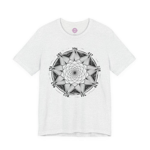 All Solfeggio Frequencies Sacred Geometry Mandala Sound Premium Unisex T-Shirt