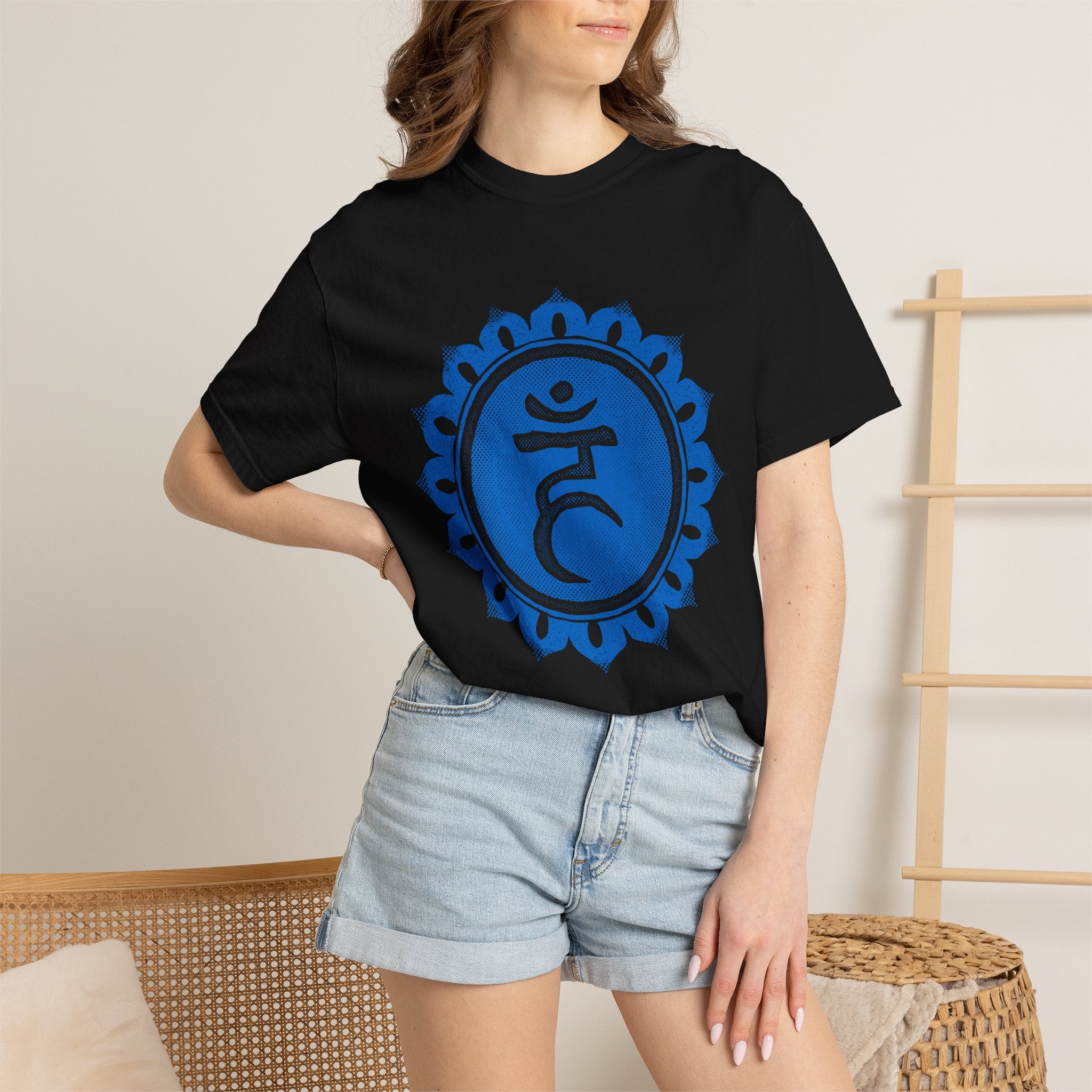 Ham Bija Vishuddha Throat Chakra Symbol Sacred Geometry Comfort Colors® Unisex T-Shirt