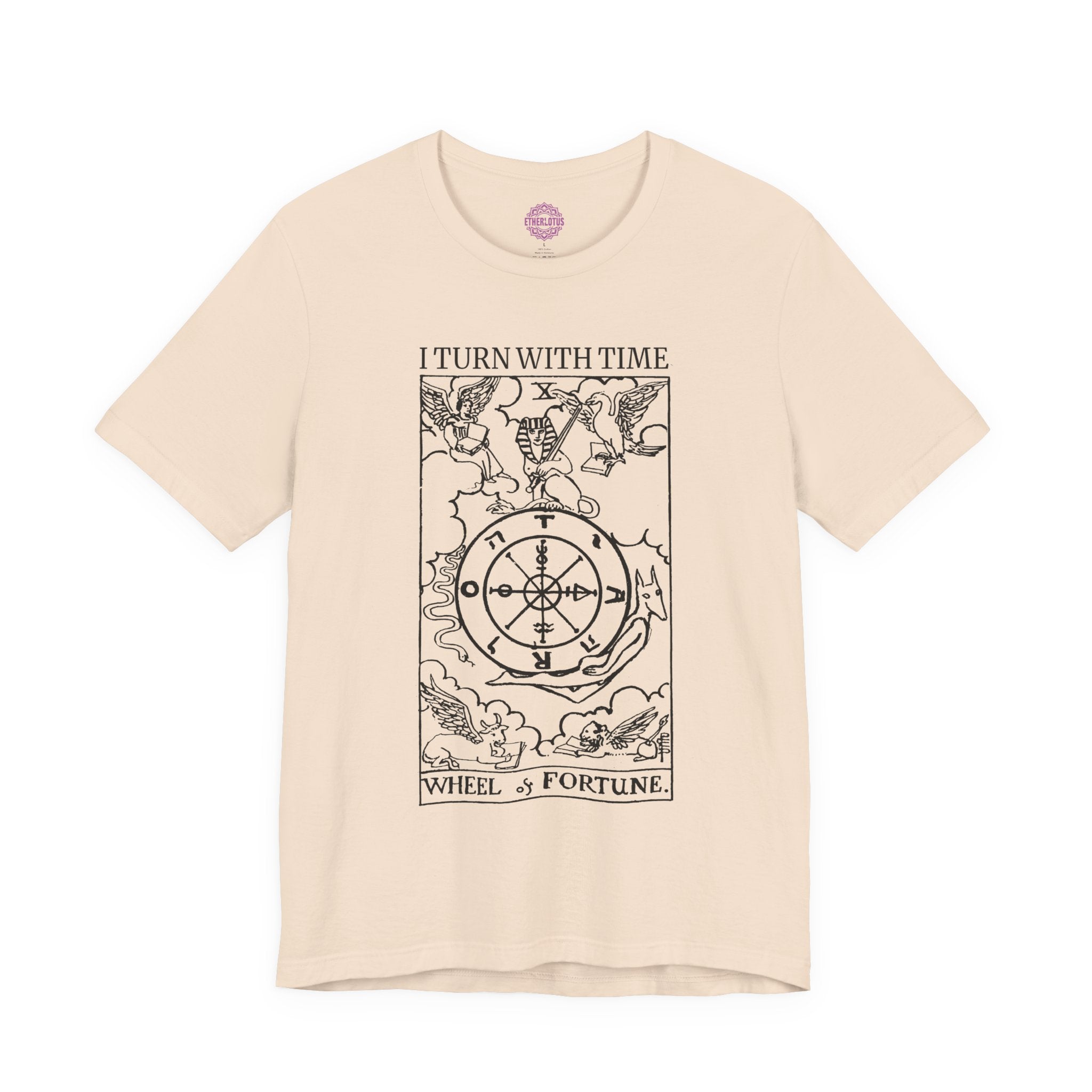 Wheel of Fortune Turn With Time Tarot Premium Unisex T-Shirt