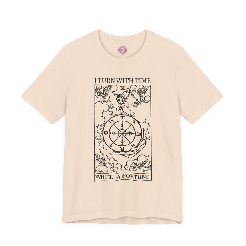 Wheel of Fortune Turn With Time Tarot Premium Unisex T-Shirt