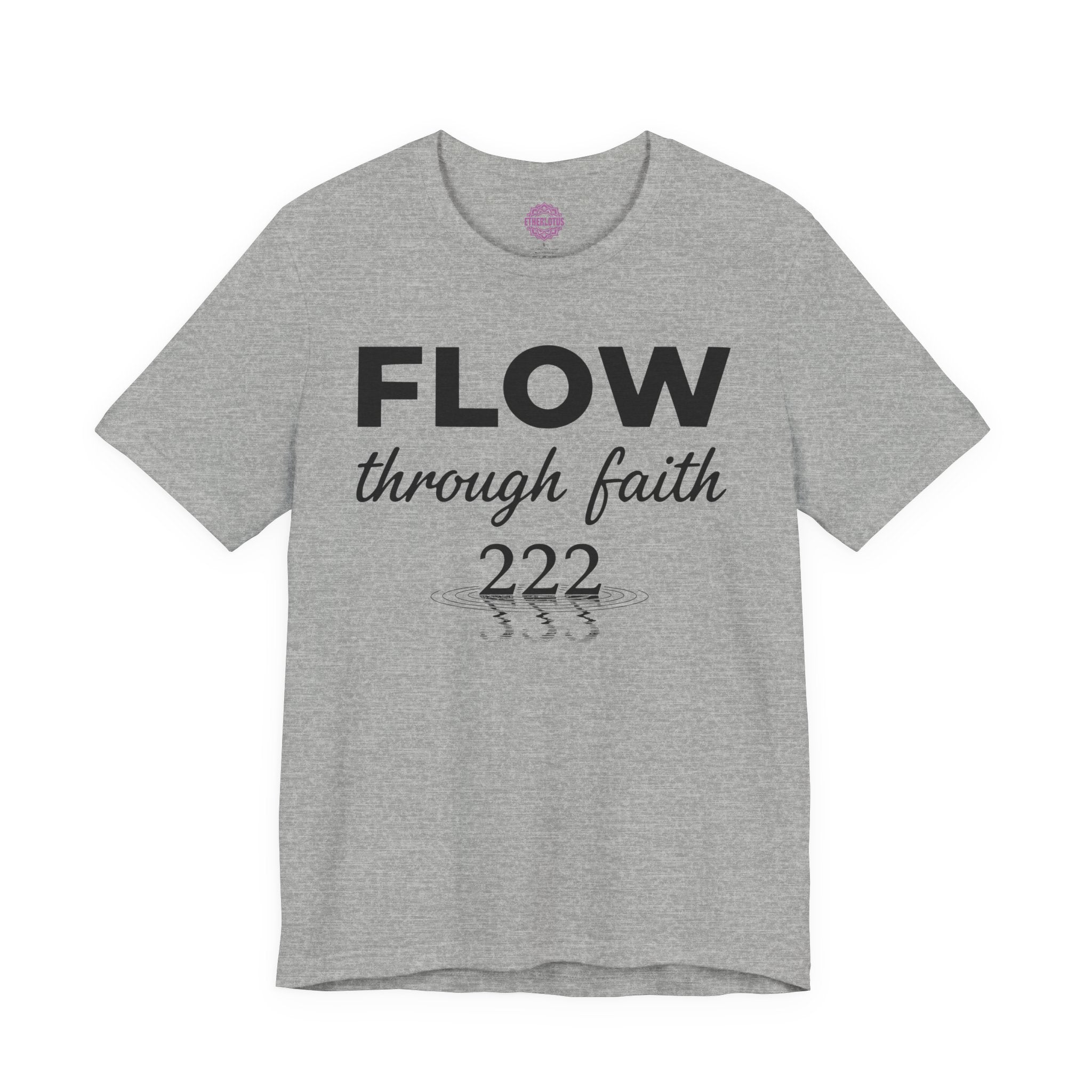 Flow Through Faith 222 Angel Number Water Reflection Premium Unisex T-Shirt