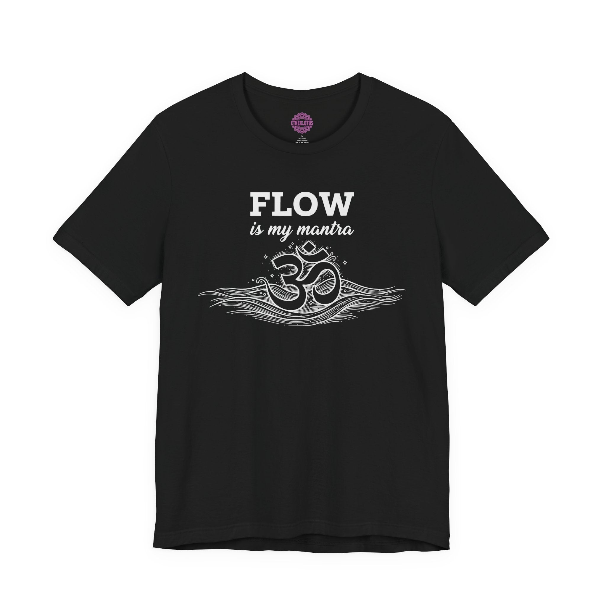Flow Is My Mantra Om & Waves Premium Unisex T-Shirt