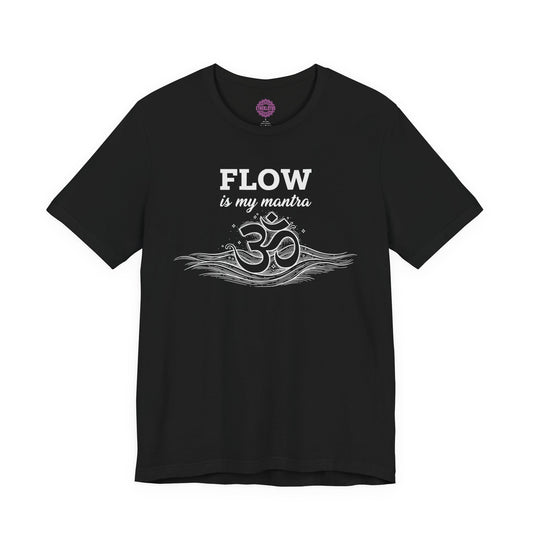 Flow Is My Mantra Om & Waves Premium Unisex T-Shirt