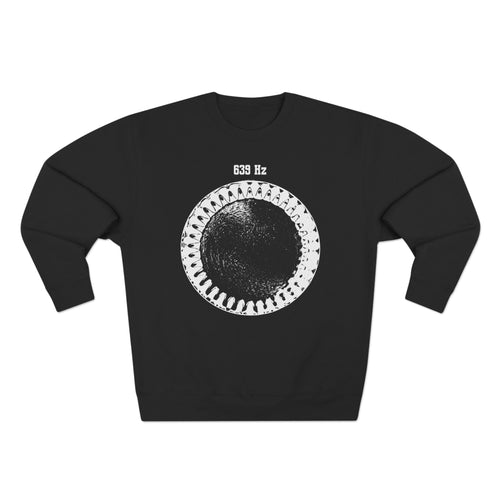 639 Hz Solfeggio Frequency Cymatics Connection Sound Premium Unisex Sweatshirt