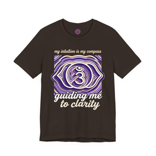 My Intuition Is My Compass Guiding Me to Clarity Third Eye Chakra Premium Unisex T-Shirt