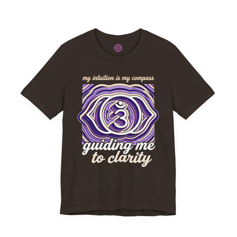 My Intuition Is My Compass Guiding Me to Clarity Third Eye Chakra Premium Unisex T-Shirt