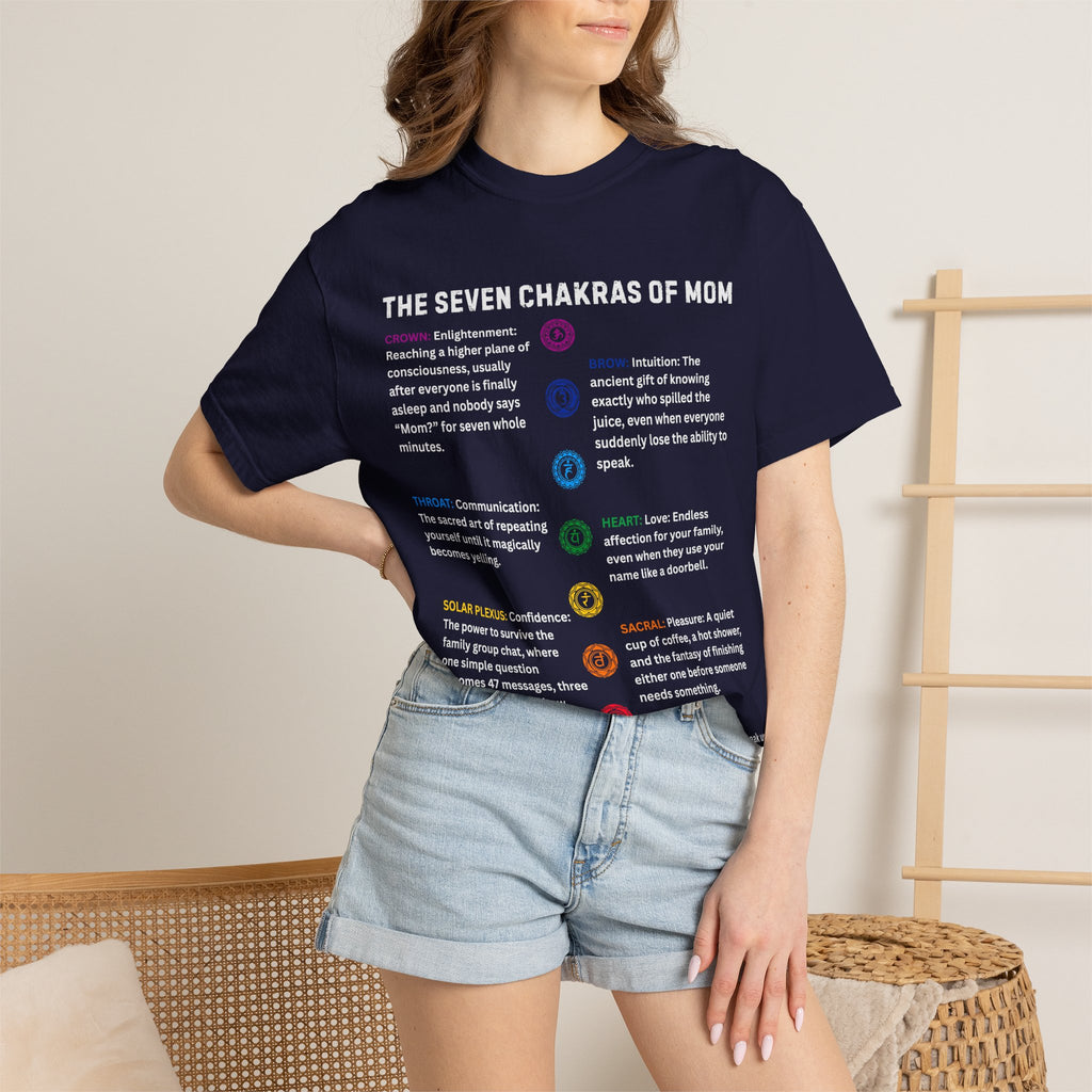 The Seven Chakras Of Mom Spiritual Humor Comfort Colors® Unisex T-Shirt