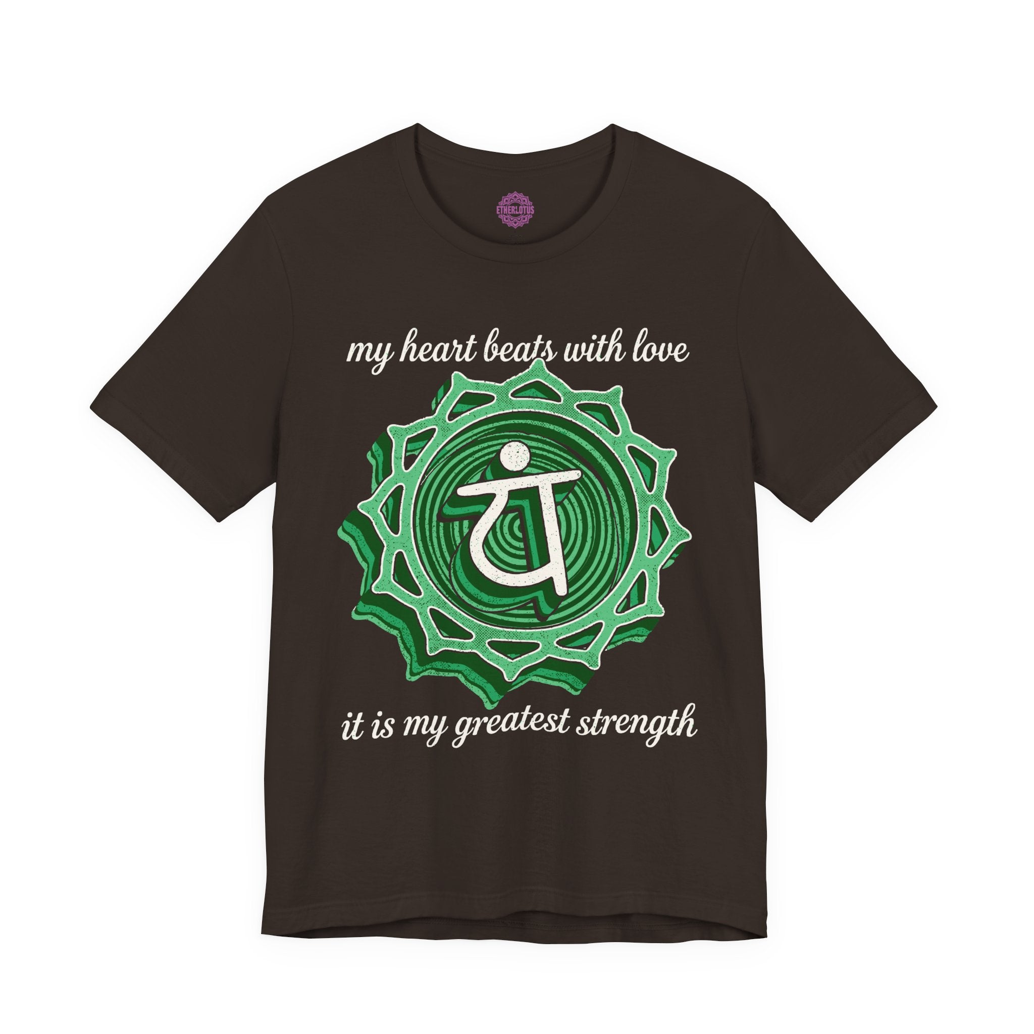 My Heart Beats With Love It Is My Greatest Strength Heart Chakra Premium Unisex T-Shirt