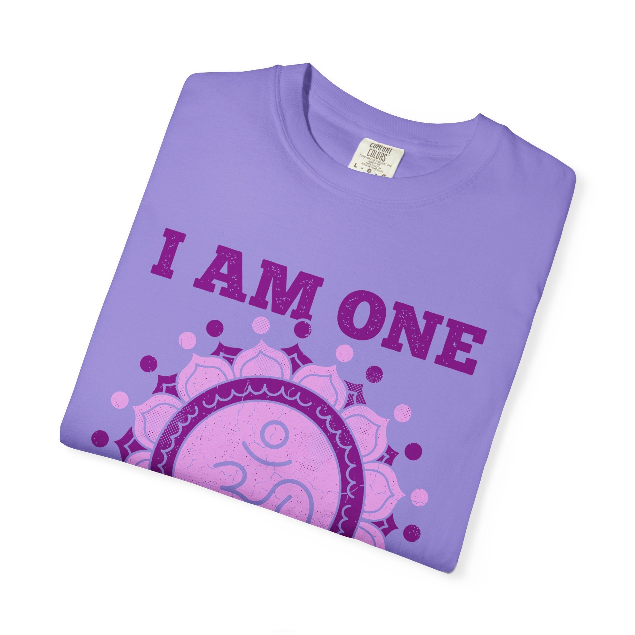 I Am One With All That Is Crown Chakra Om Sahasrara Comfort Colors® Unisex T-Shirt