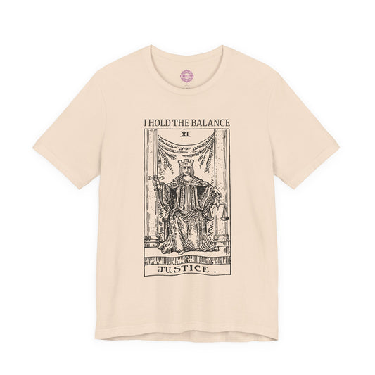 Justice Hold The Balance Tarot Premium Unisex T-Shirt