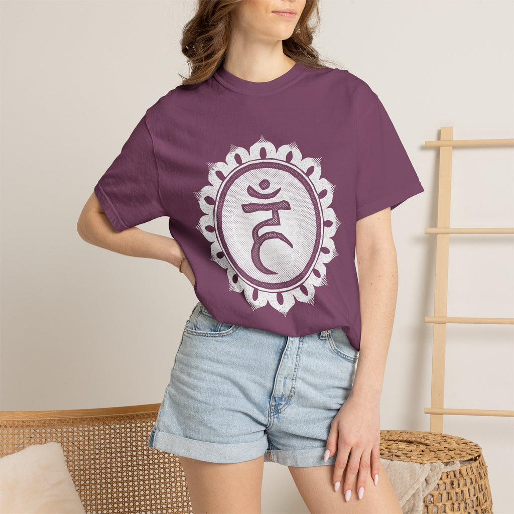 Ham Bija Vishuddha Throat Chakra Symbol Sacred Geometry Comfort Colors® Unisex T-Shirt