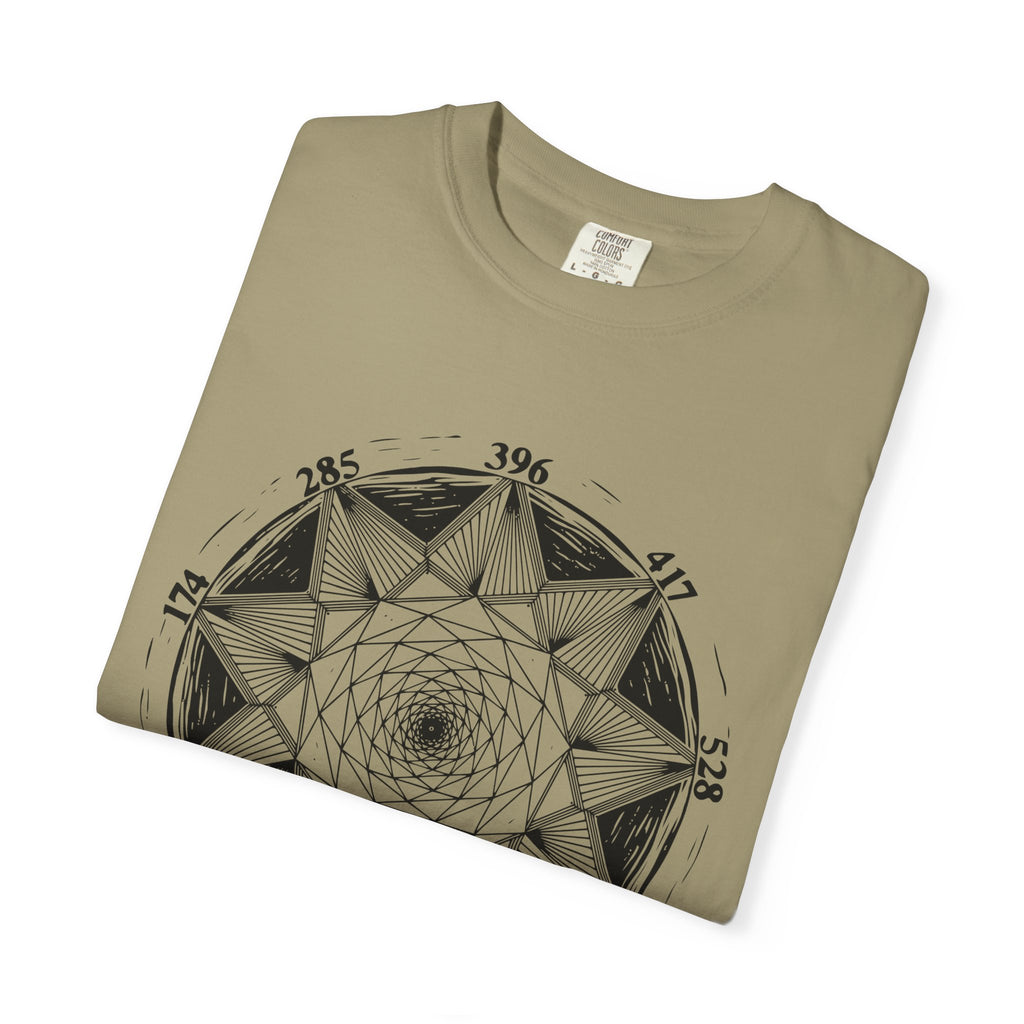 All Solfeggio Frequencies Sacred Geometry Mandala Vibrational Art Comfort Colors® Unisex T-Shirt