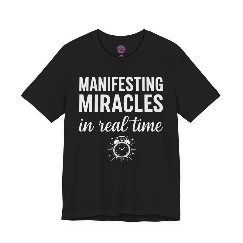 Manifesting Miracles In Real Time Alarm Clock Premium Unisex T-Shirt
