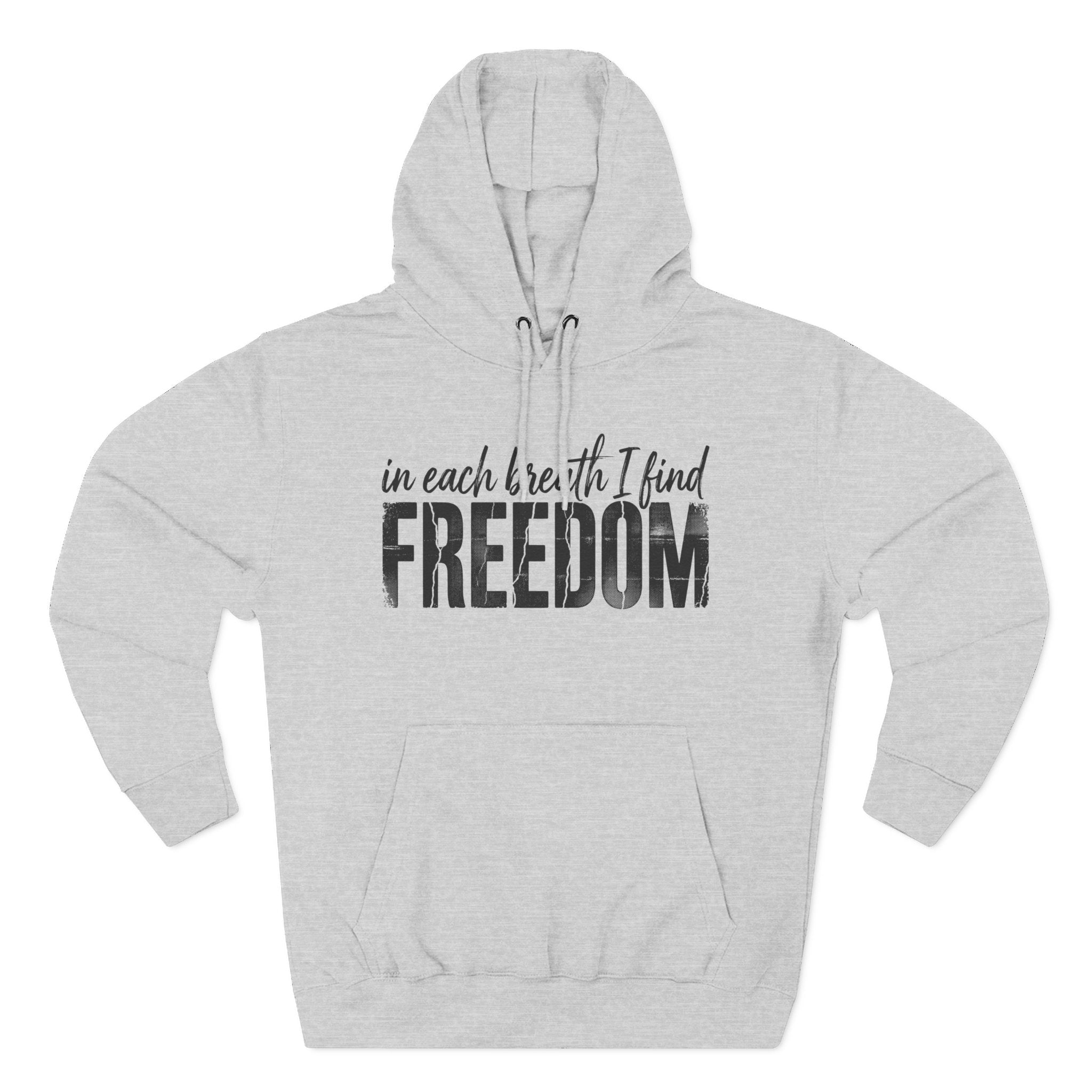 In Each Breath I Find Freedom Yoga Premium Unisex Hoodie
