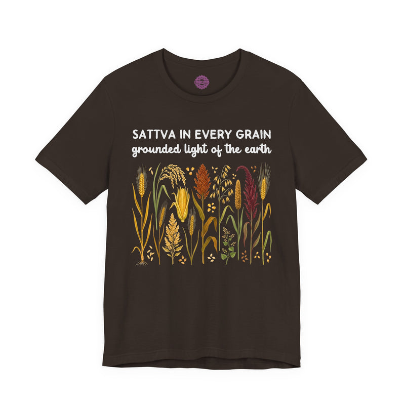 Sattva in Every Grain Grounded Light of the Earth Premium Unisex T-Shirt