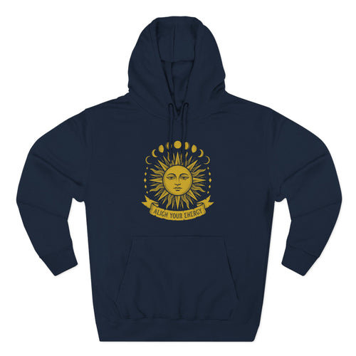 Align Your Energy Sun & Moon Phases Premium Unisex Hoodie