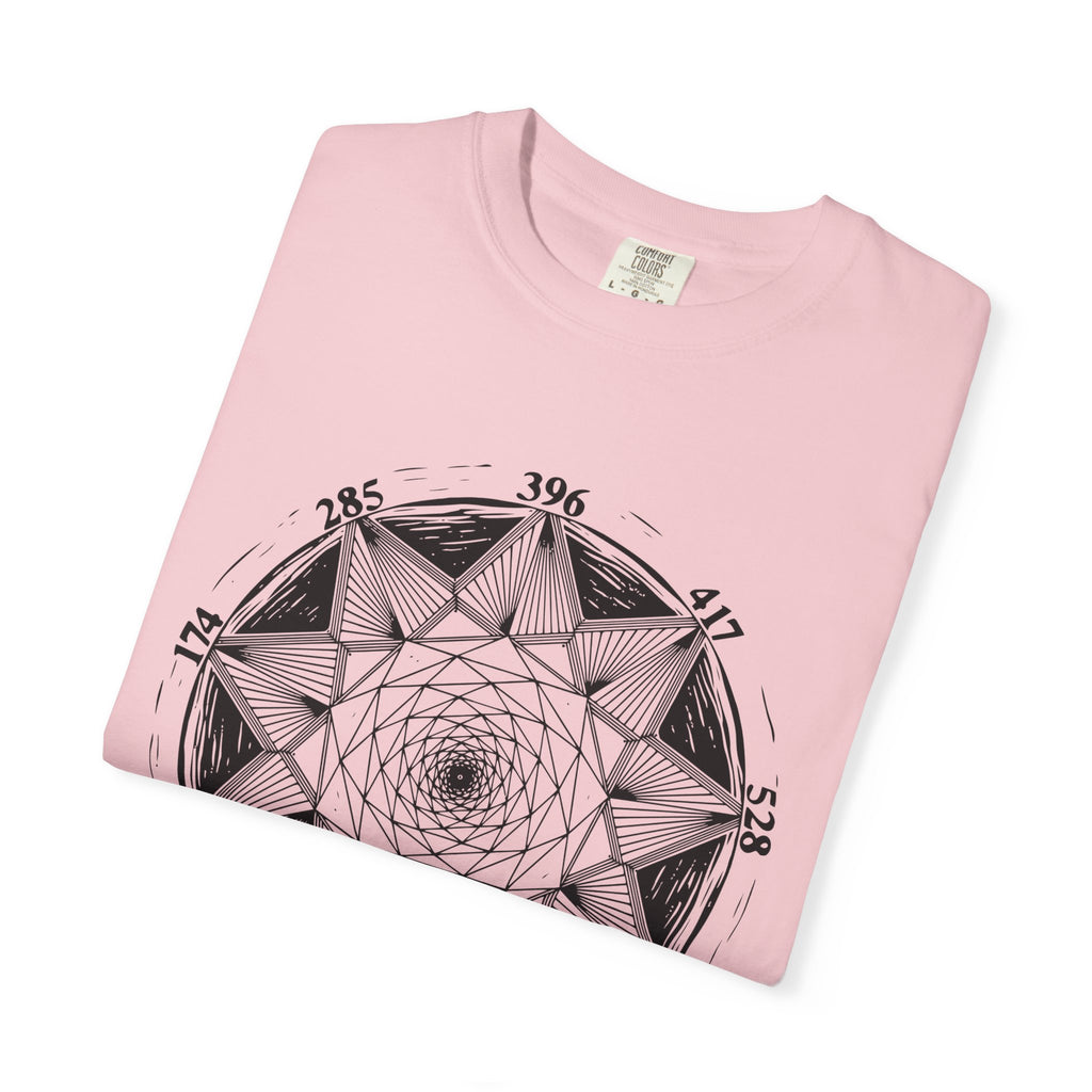 All Solfeggio Frequencies Sacred Geometry Mandala Vibrational Art Comfort Colors® Unisex T-Shirt