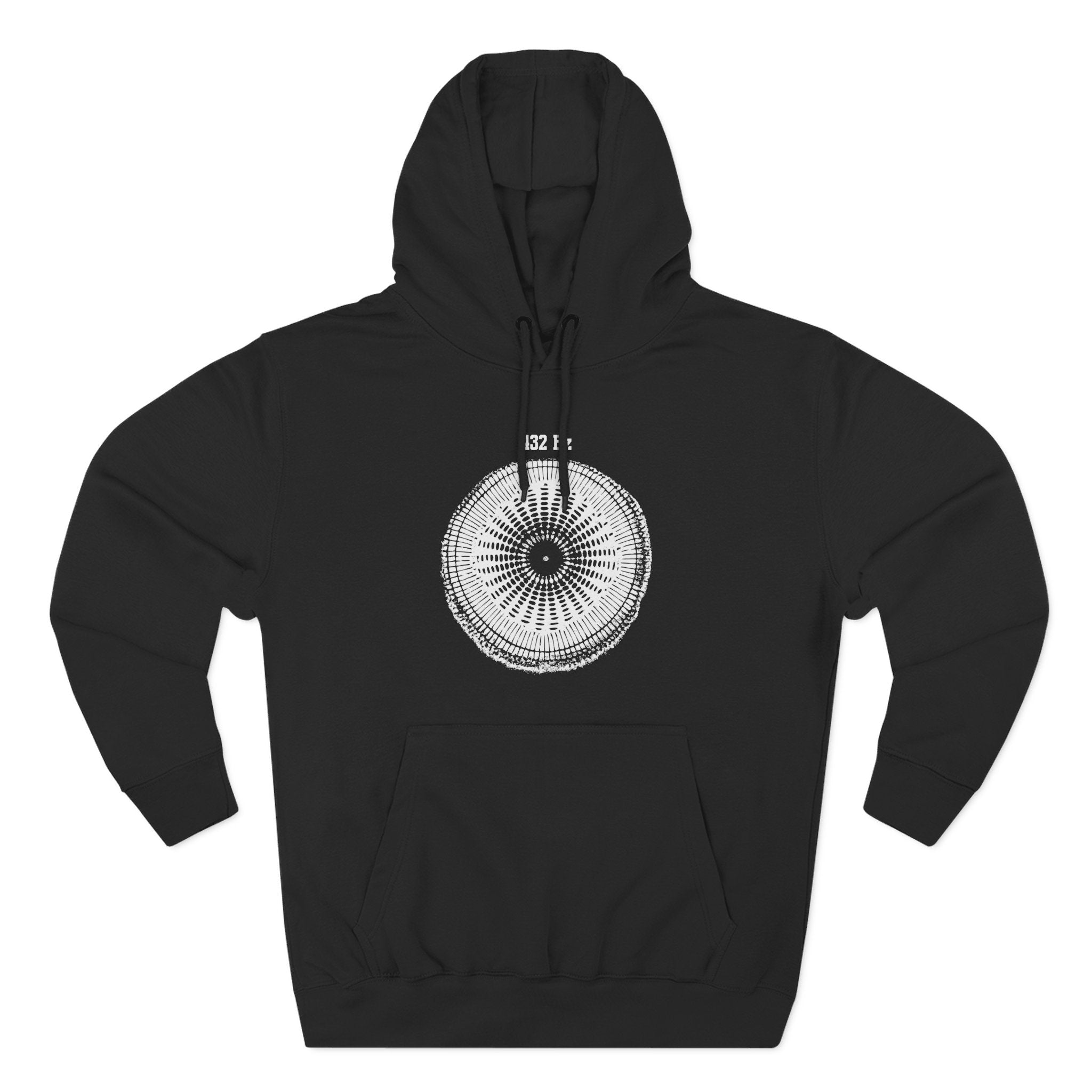 432 Hz Natural Tuning Cymatics Sacred Frequency Sound Premium Unisex Hoodie
