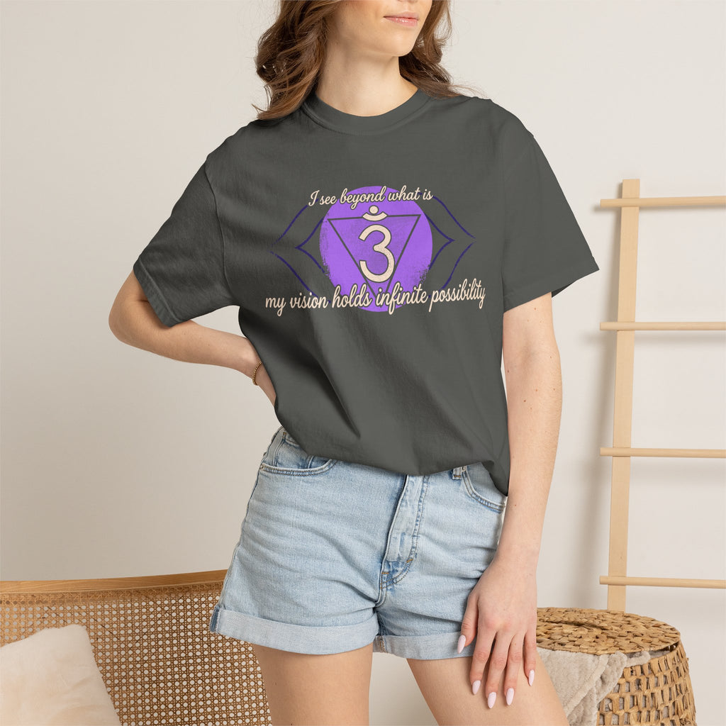 I See Beyond What Is My Vision Holds Infinite Possibility Third Eye Chakra Comfort Colors® Unisex T-Shirt