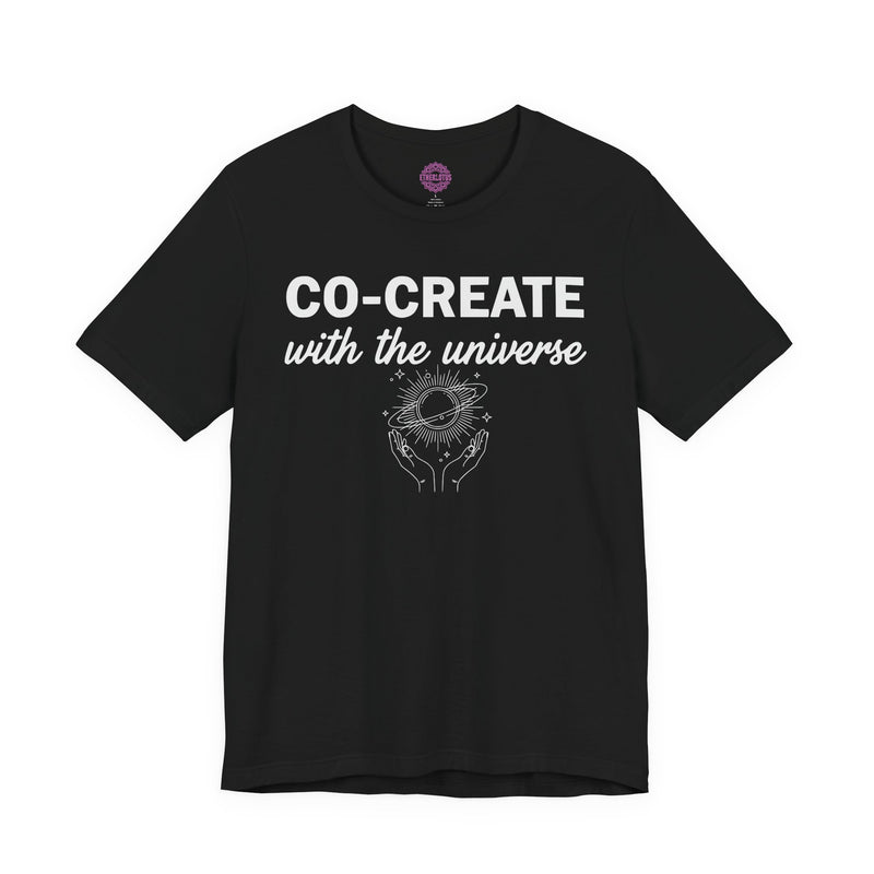 Co-Create With The Universe Cosmic Hands Premium Unisex T-Shirt