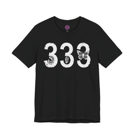 333 Angel Number Butterfly Metamorphosis Premium Unisex T-Shirt