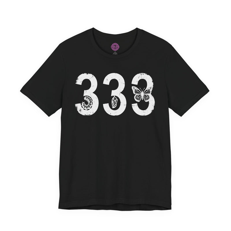 333 Angel Number Butterfly Metamorphosis Premium Unisex T-Shirt