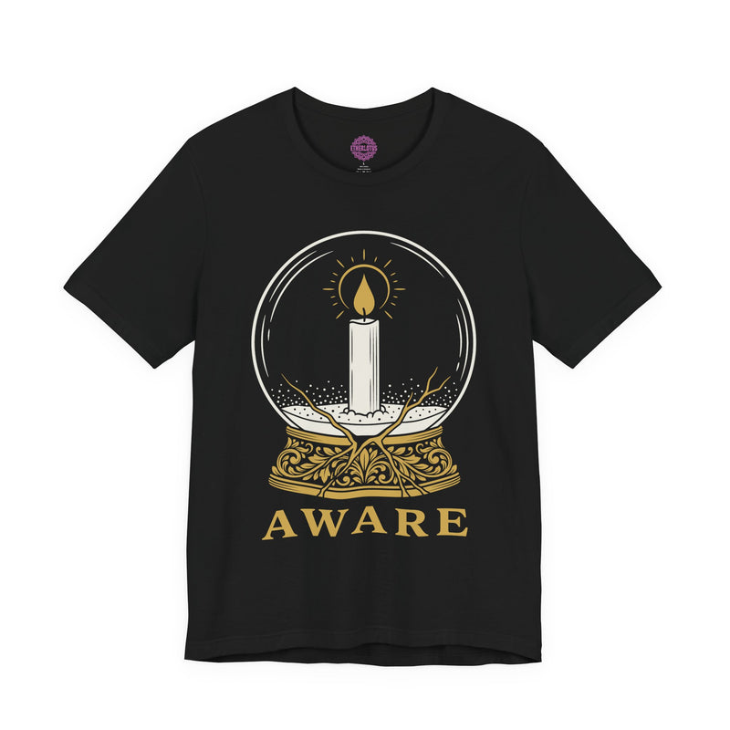 Aware Sacred Candle Crystal Vision Premium Unisex T-Shirt