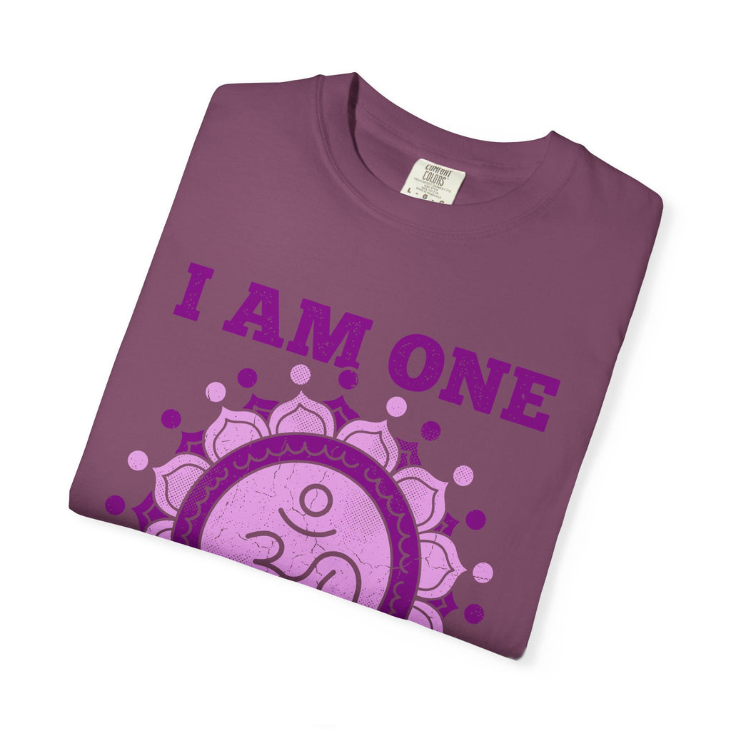 I Am One With All That Is Crown Chakra Om Sahasrara Comfort Colors® Unisex T-Shirt