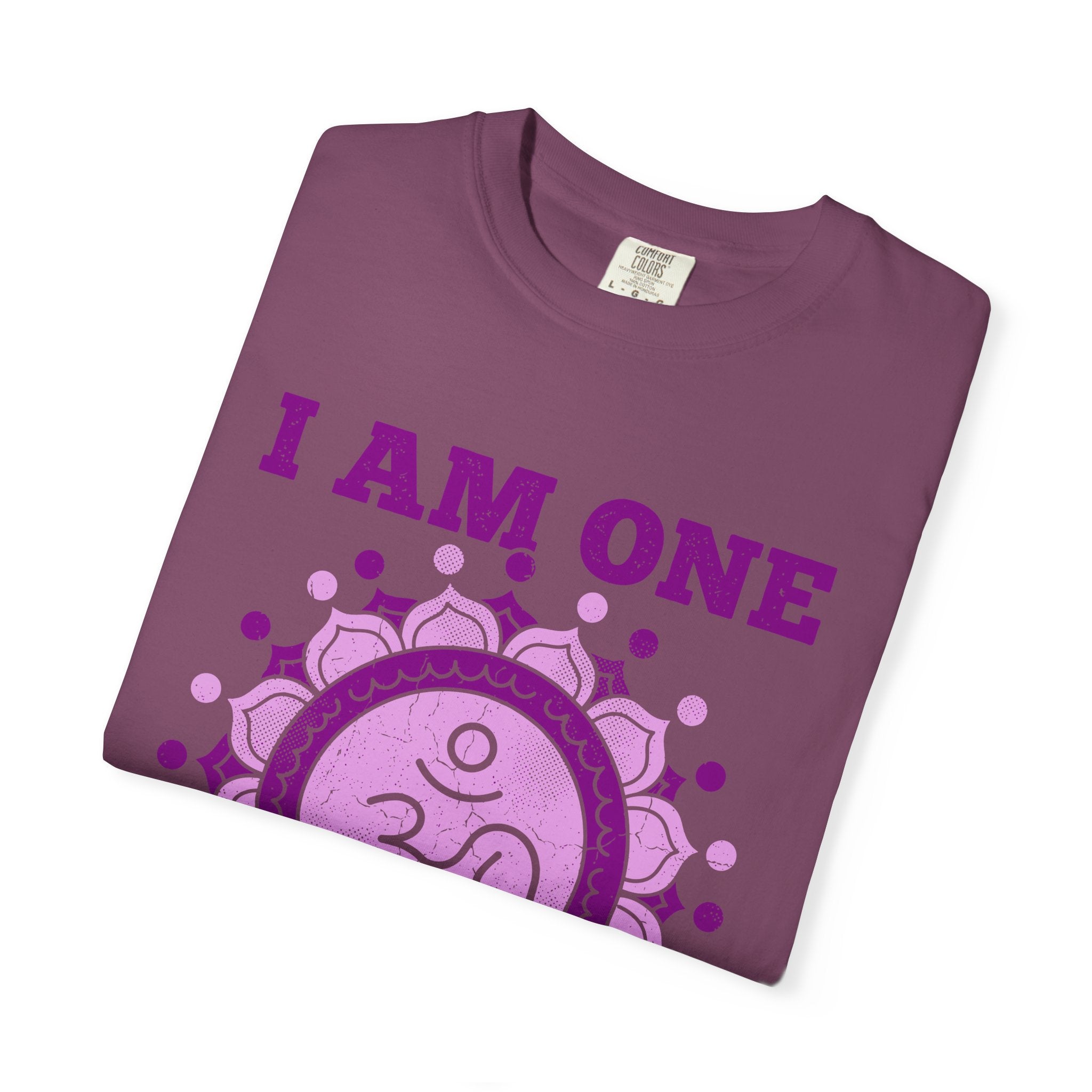 I Am One With All That Is Crown Chakra Om Sahasrara Comfort Colors® Unisex T-Shirt