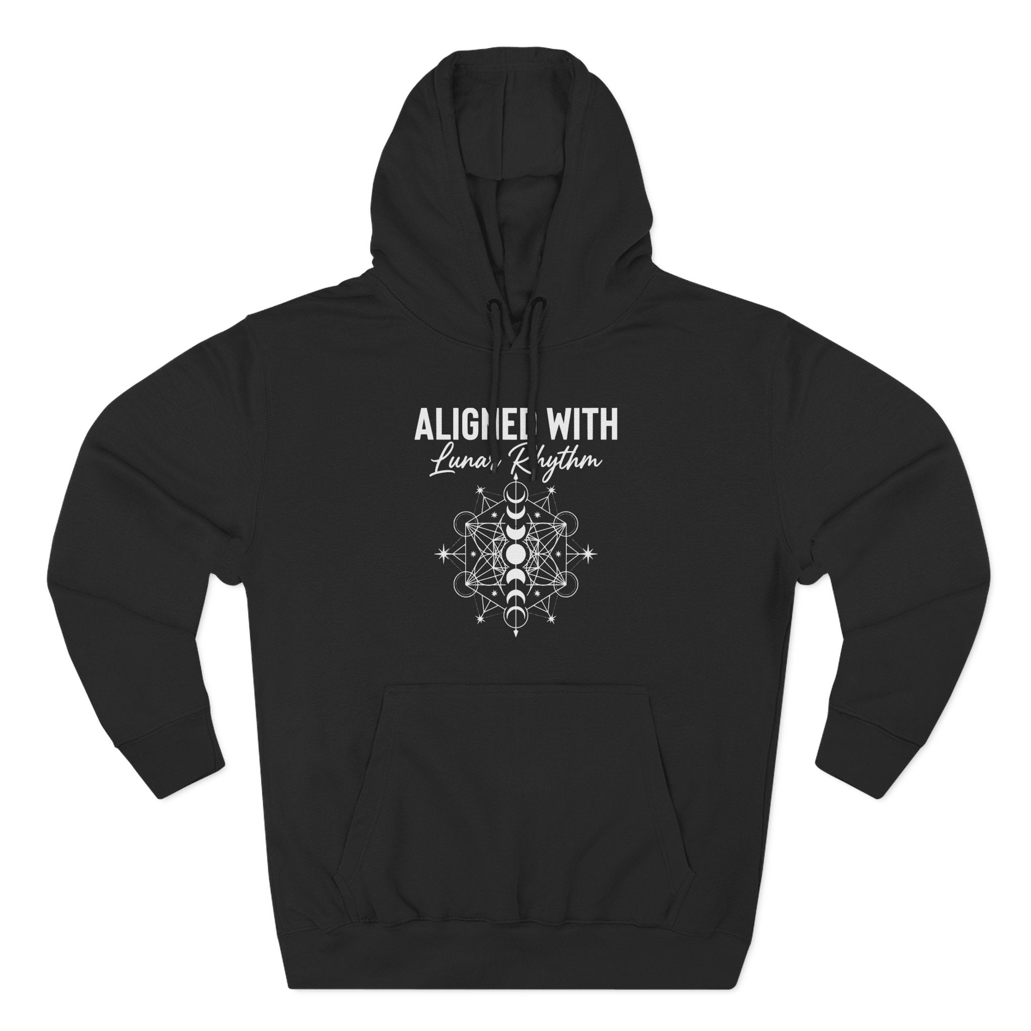 Aligned With Lunar Rhythm Mandala Premium Unisex Hoodie