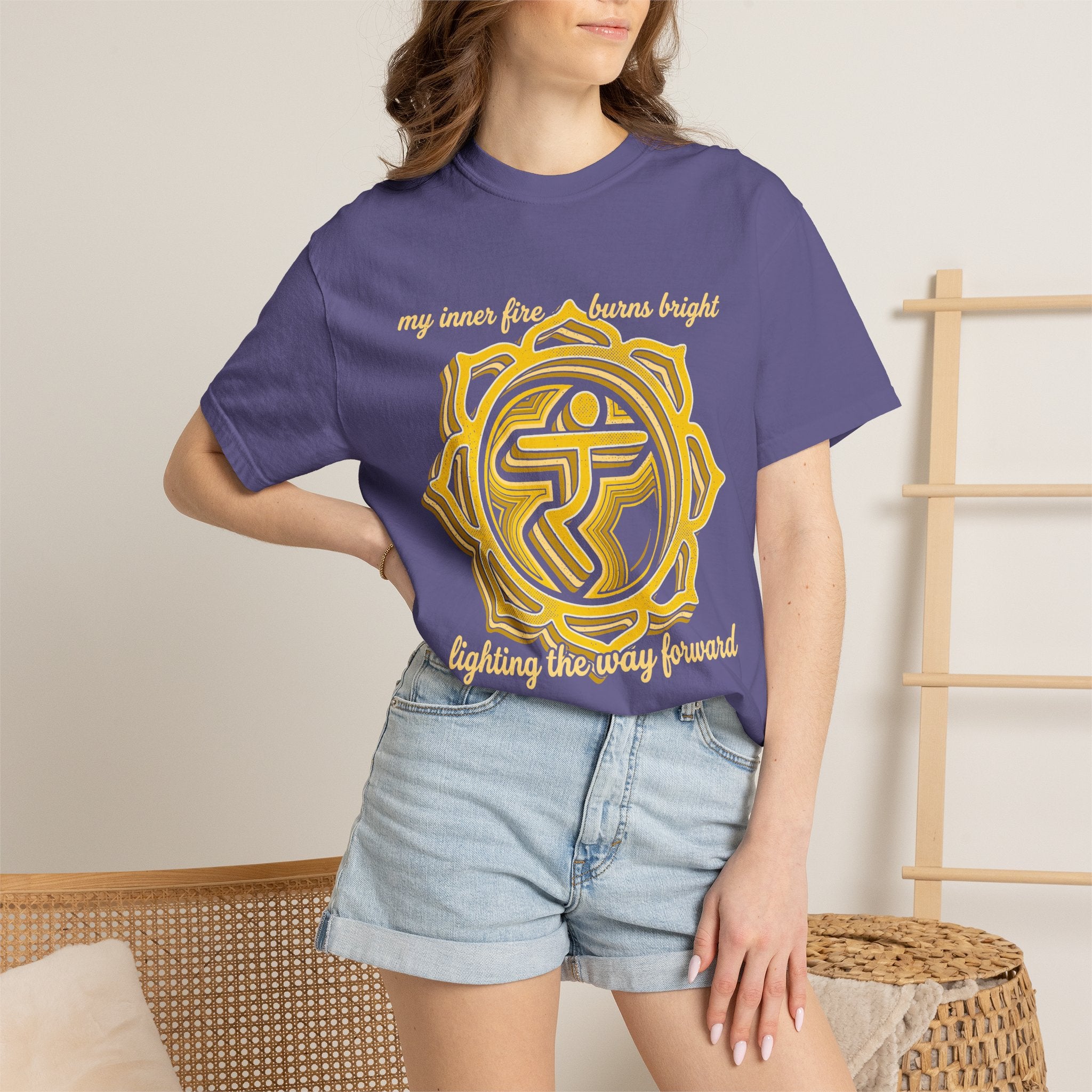 My Inner Fire Burns Bright Lighting the Way Forward Solar Plexus Chakra Comfort Colors® Unisex T-Shirt
