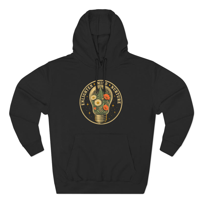 Enlighten Mind Nurture Wildflower Bulb Premium Unisex Hoodie