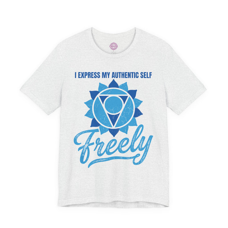 I Express My Authentic Self Freely Throat Chakra Premium Unisex T-Shirt