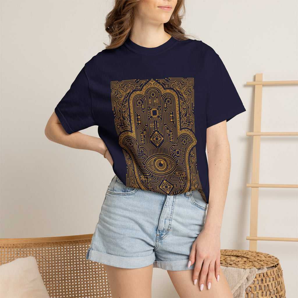 Sacred Circuit Hamsa Divine Protection Comfort Colors® Unisex T-Shirt