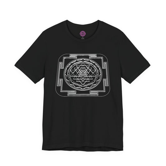 Sri Yantra Divine Alignment Sacred Geometry Premium Unisex T-Shirt