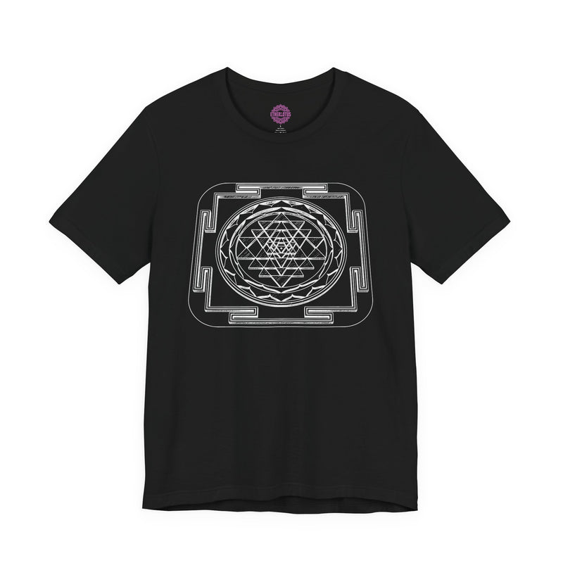 Sri Yantra Divine Alignment Sacred Geometry Premium Unisex T-Shirt