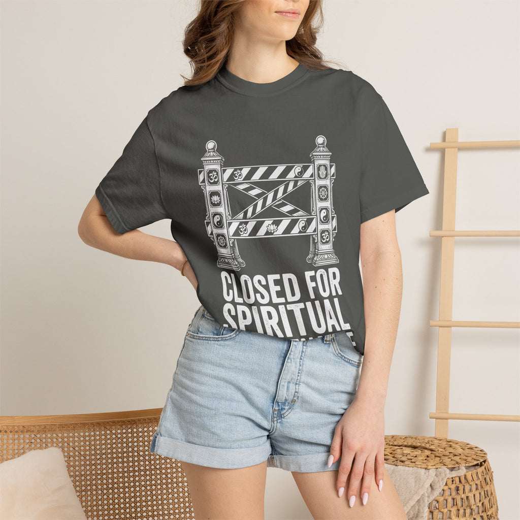 Closed For Spiritual Maintenance Sacred Gate Comfort Colors® Unisex T-Shirt