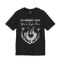 My Energy Says You're Safe Here Hands Holding Heart Premium Unisex T-Shirt