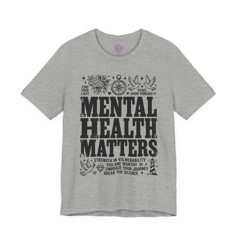 Mental Health Matters Tattoo Flash Premium Unisex T-Shirt